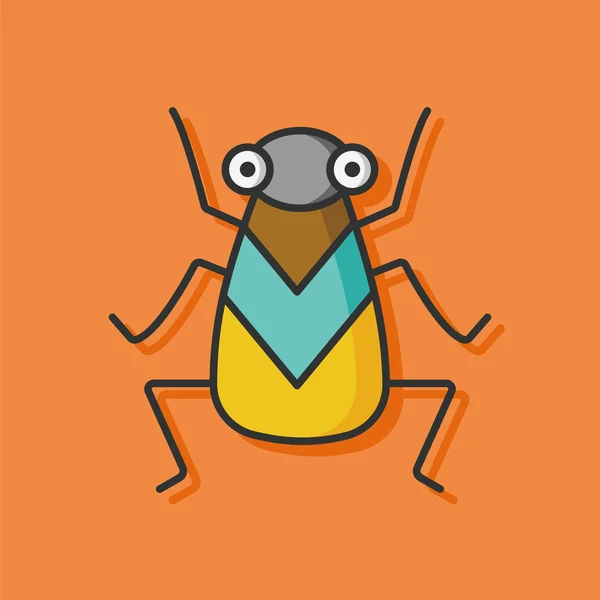 Insecto insecto vector icono — Vector de stock