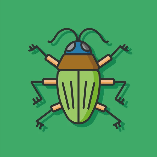 Комаха жук вектор значок — стоковий вектор