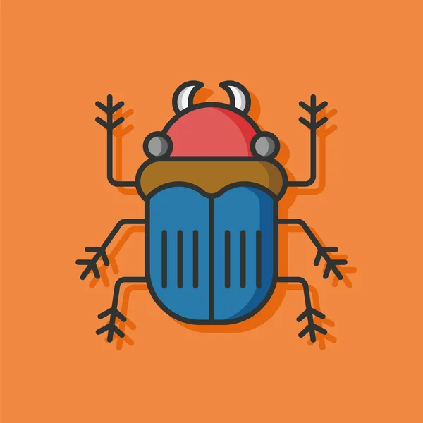 Ícone do vetor inseto bug — Vetor de Stock
