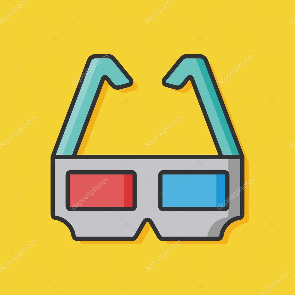 3d Brille Vektor Symbol Stockvektor C Chialinart 93474054