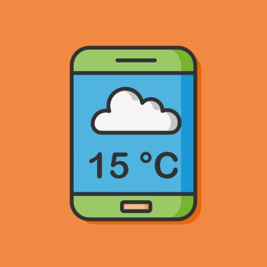 cep telefonu hava vektör simgesi