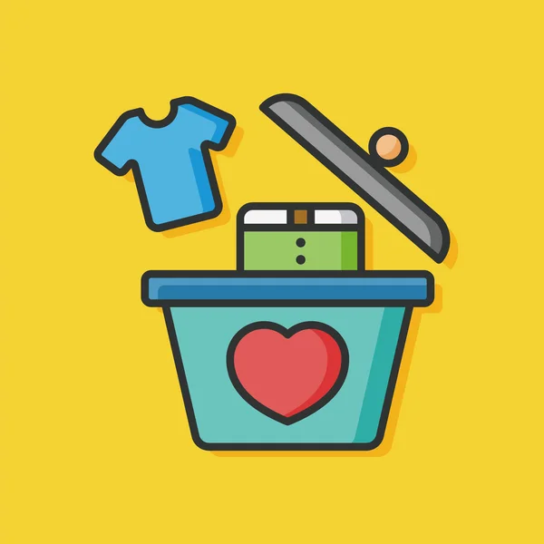 Bağış giyim vektör simgesi