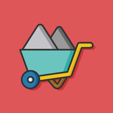 Çakıl arabaları vektör simgesi