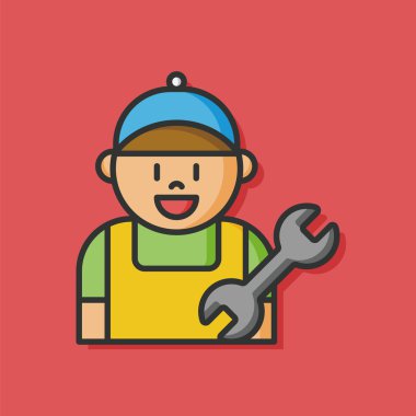 çalışan adam vektör simgesi