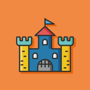 vektör simge yapı castle