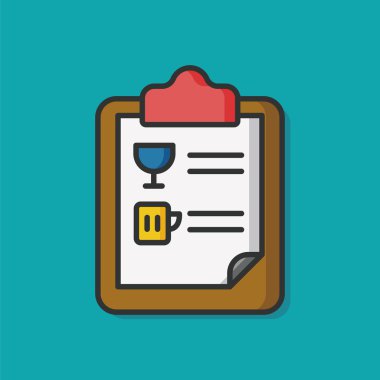 yemek menü vektör simgesi