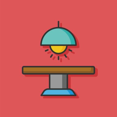 Diner tablo vektör simgesi