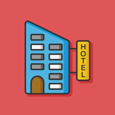 vektör simgesi bina otel mimari