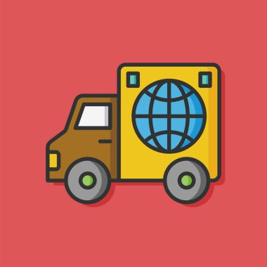 lojistik navlun vektör simgesi