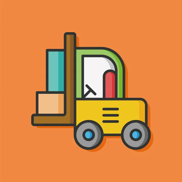 Camion de construction icône vectorielle — Image vectorielle