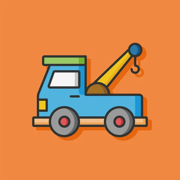 Camion de construction icône vectorielle — Image vectorielle