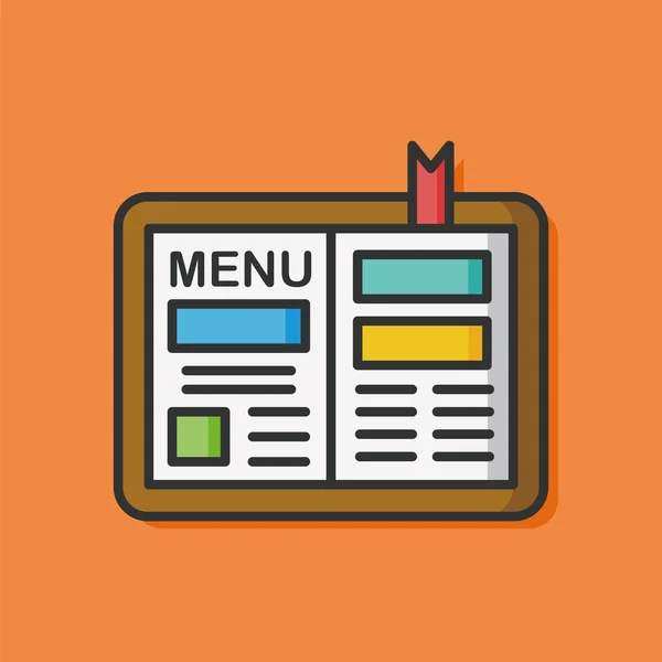 Meal menu vector icon — Stock Vector