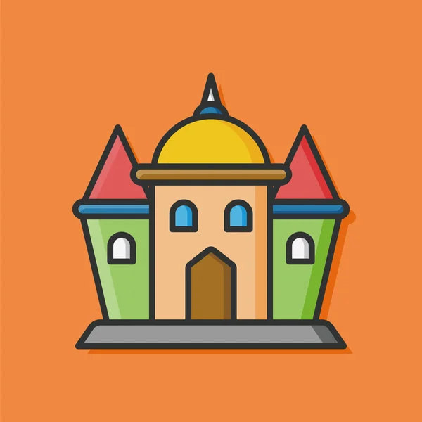 Slottet palace vektor icon — Stock vektor