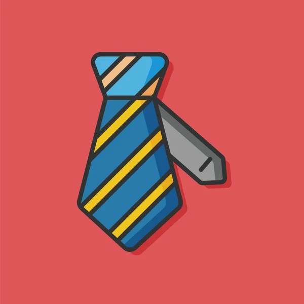 Indossare cravatta icona vettoriale — Vettoriale Stock