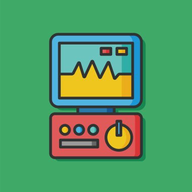 Hastane EKG makinesi simgesini