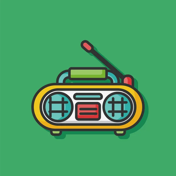 Stereo radio vector icon — Stock Vector