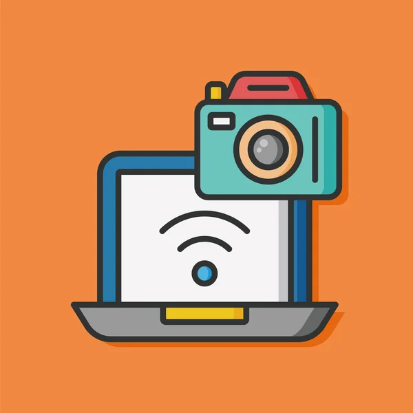 Camera film vector icon — Stock Vector