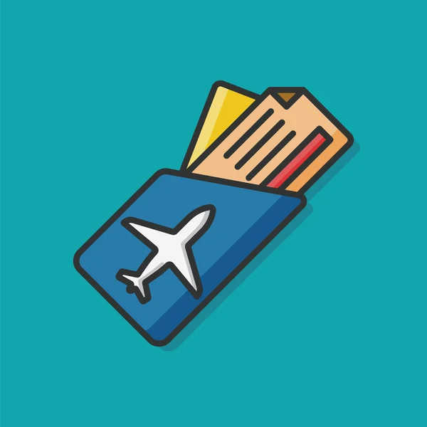 Vektor-Symbol für Flugtickets — Stockvektor