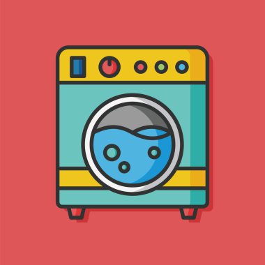 Çamaşır makinesi vektör simgesi