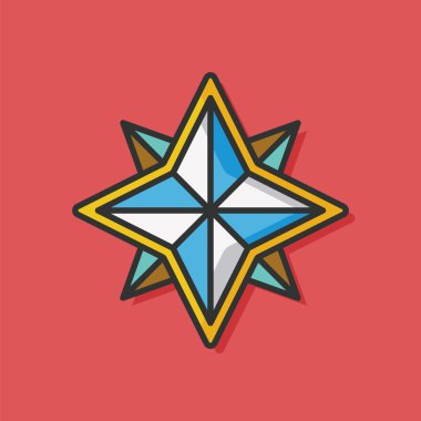 Gezinti işareti vektör simgesi