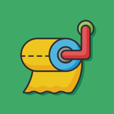 İpek kağıtları vektör simgesi