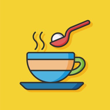 sıcak kahve vektör simgesi