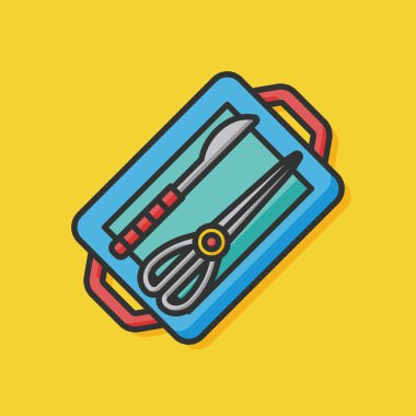 cerrahi neşter makas simgesi