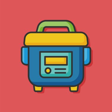 Rice cooker vektör simgesi