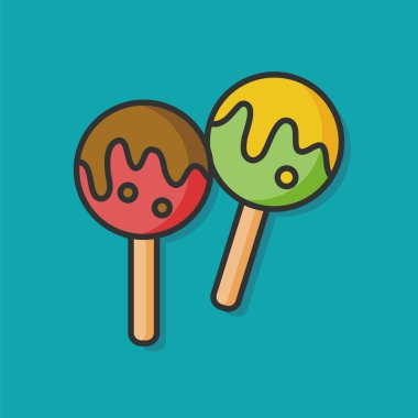 Candy lolipop vektör simgesi