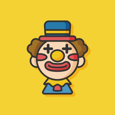 parti palyaço vektör simgesi