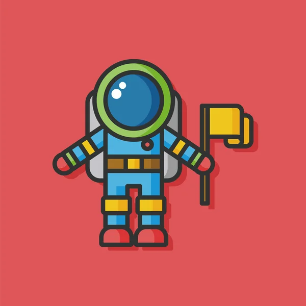 Astronauten-Vektor-Ikone — Stockvektor
