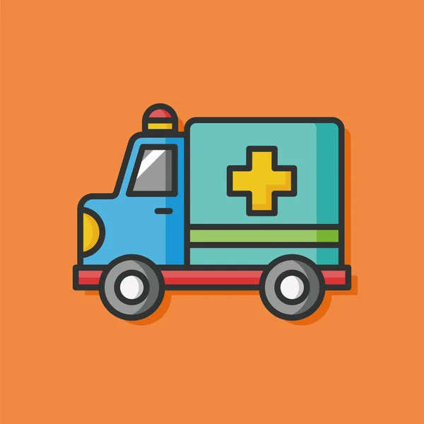 Icona vettore auto ambulanza — Vettoriale Stock