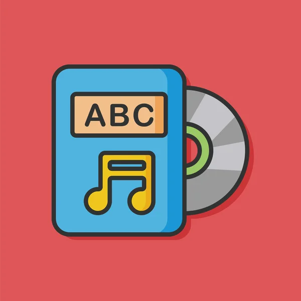 CD hudba vektorové ikony — Stockový vektor