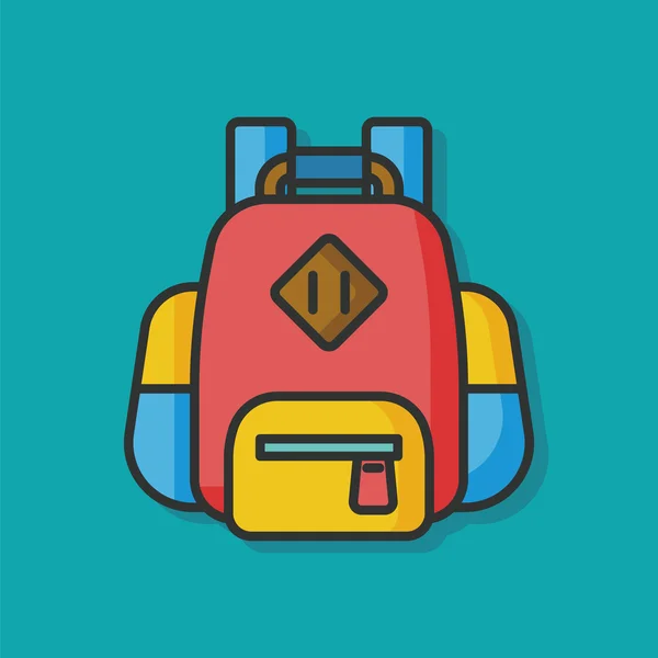 Viaje mochila vector icono — Archivo Imágenes Vectoriales