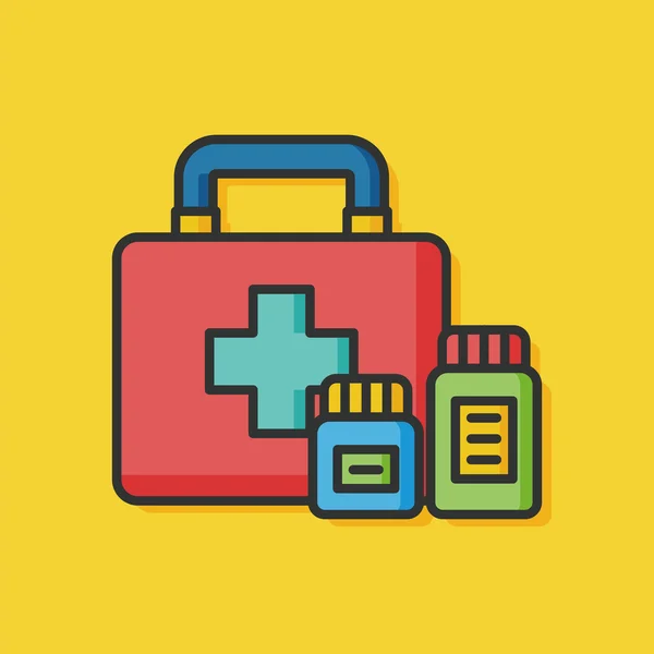 First aid kit vector icon — Stock Vector