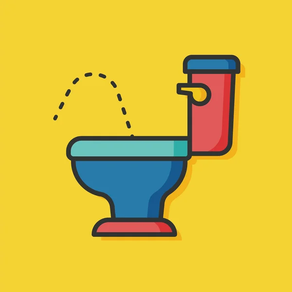 Toilet seat vector pictogram — Stockvector