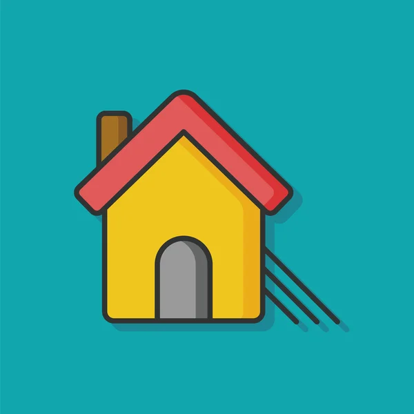 Casa casa vector icono — Vector de stock