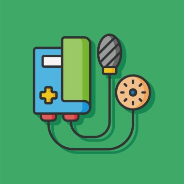 Hastane EKG makinesi simgesini