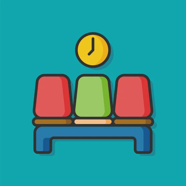 Havaalanı koltuk vektör simgesi