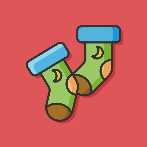 Baby Socken Vektor-Symbol — Stockvektor