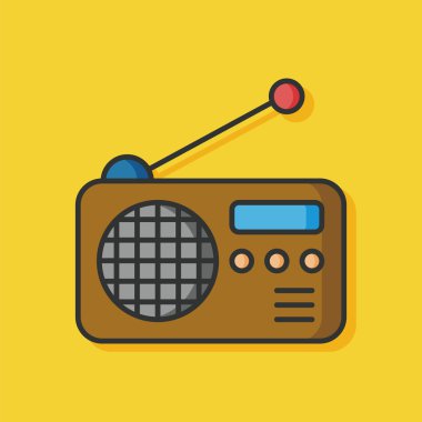 stereo radyo vektör simgesi