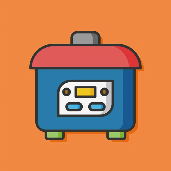 Rice cooker vector icon — Stock Vector