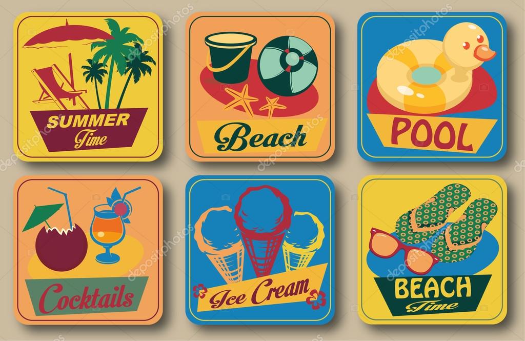 6 Summer Logos / Plates