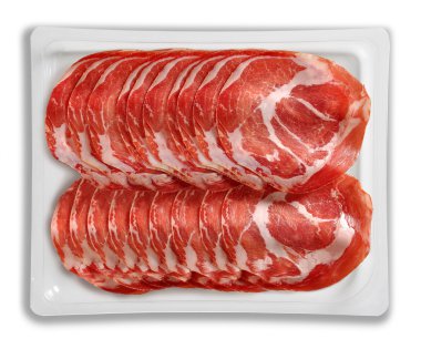 Domuz eti coppa tepsi Presliced paketlenmiş hava tedavi