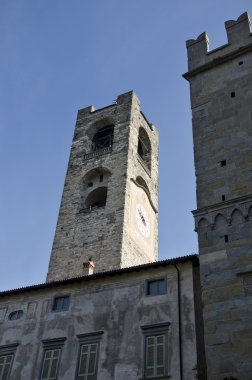 Bergamo sivil kule Campanone