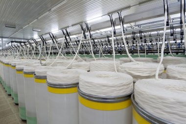 Fabrika pamuk iplik makinası