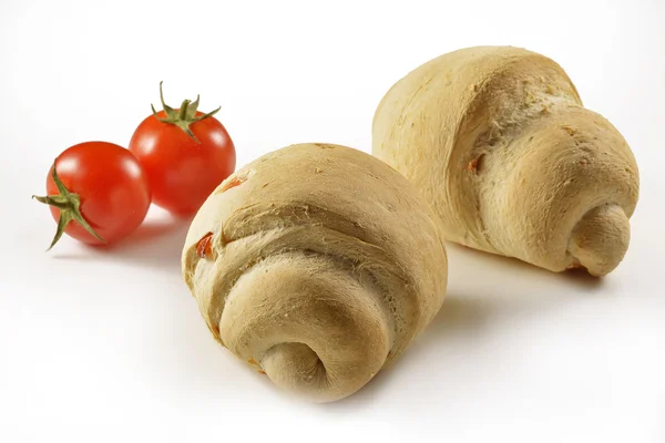 Brot mit Tomate — Stockfoto