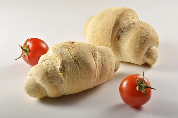 Brot mit Tomate _ 2 — Stockfoto