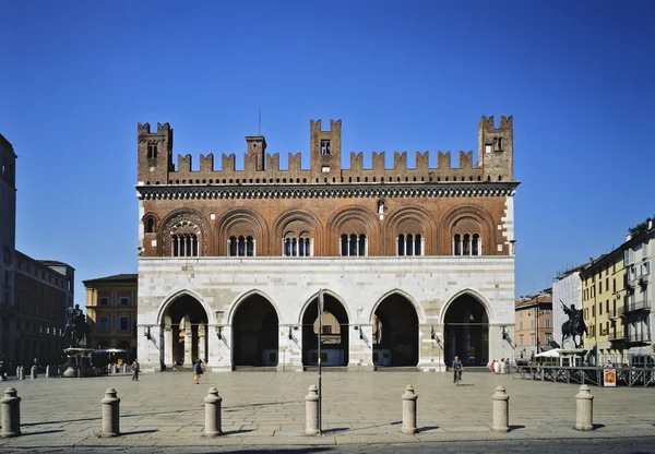 Piacenza Piazza Cavalli — Foto Stock