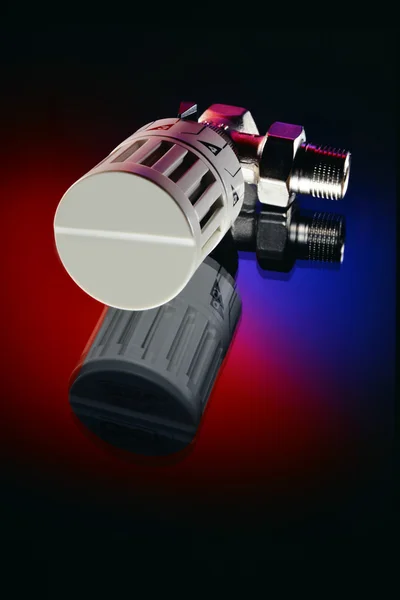 Thermostatisch voorbereid ventiel voor Radiator — Stockfoto